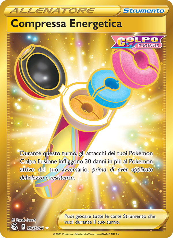 Compressa Energetica 281/284 — Colpo Fusione (Italian Pokémon TCG card)