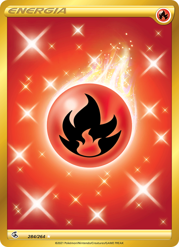 Energia Fuoco 284/284 — Colpo Fusione (Italian Pokémon TCG card)