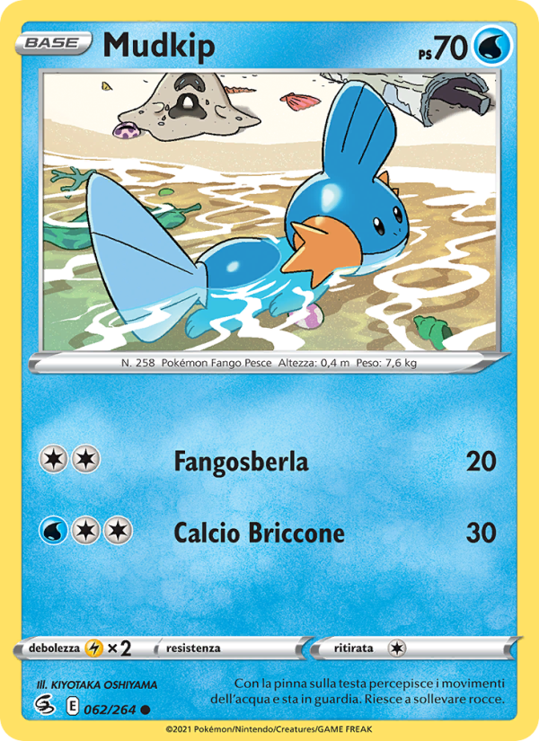 Mudkip 062/284 — Colpo Fusione (Italian Pokémon TCG card)