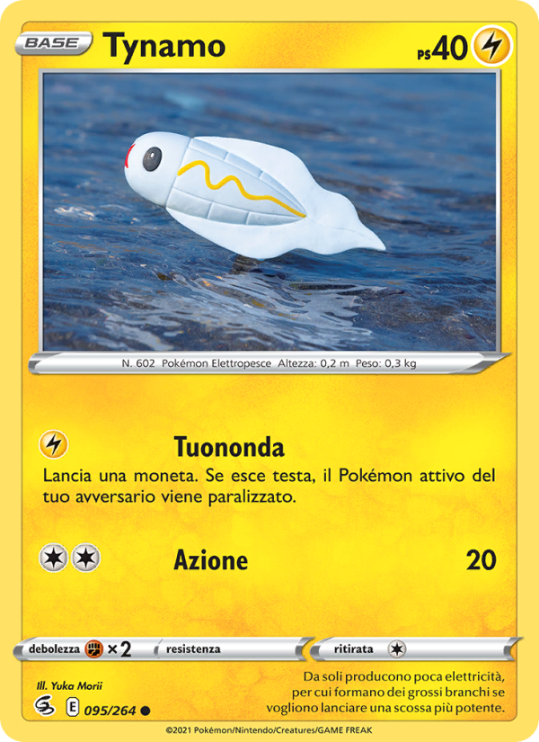 Tynamo 095/284 — Colpo Fusione (Italian Pokémon TCG card)