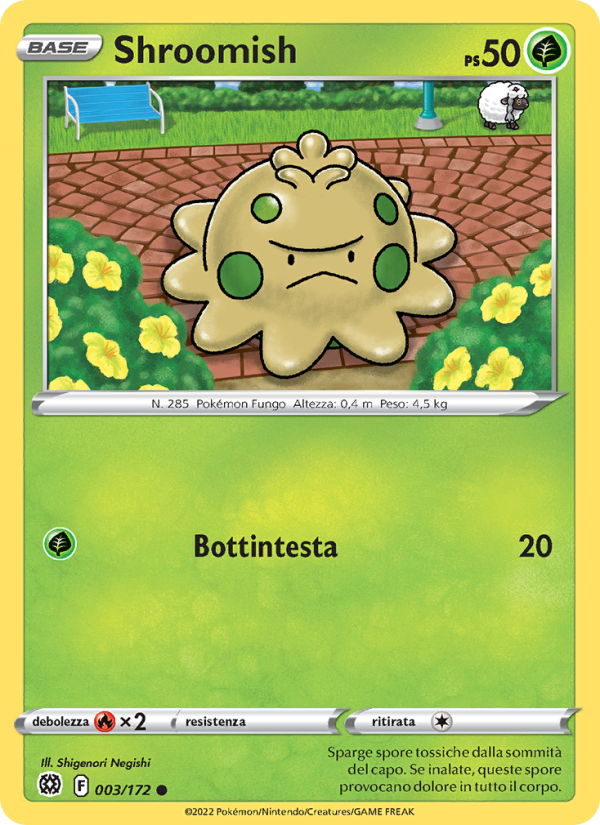 Shroomish 003/216 — Astri Lucenti (Italian Pokémon TCG card)