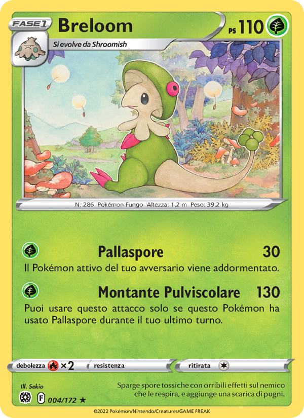 Breloom 004/216 — Astri Lucenti (Italian Pokémon TCG card)