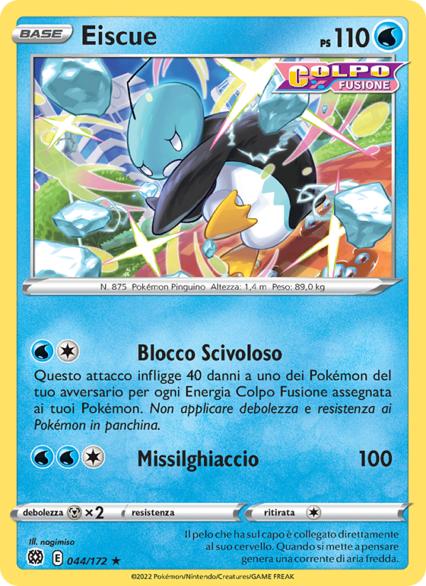 Eiscue 044/216 — Astri Lucenti (Italian Pokémon TCG card)