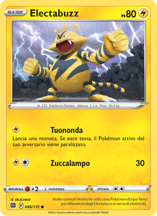 Electabuzz 046/216 — Astri Lucenti (Italian Pokémon TCG card)