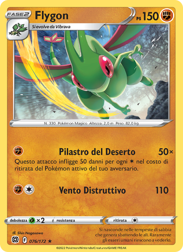 Flygon 076/216 — Astri Lucenti (Italian Pokémon TCG card)