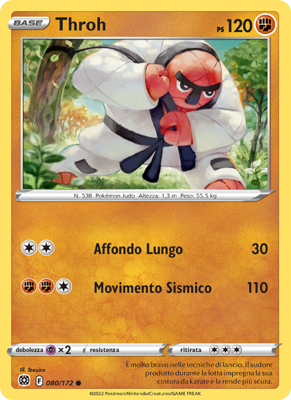 Throh 080/216 — Astri Lucenti (Italian Pokémon TCG card)
