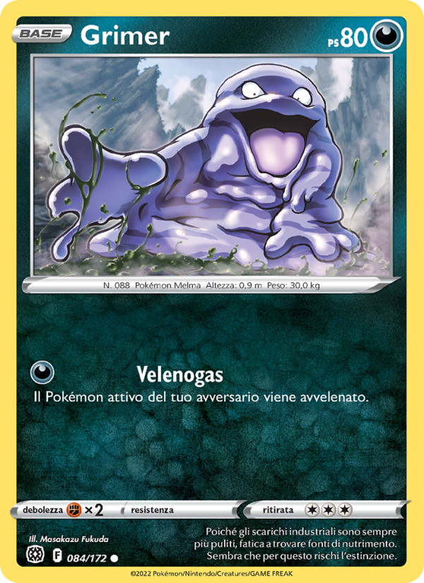 Grimer 084/216 — Astri Lucenti (Italian Pokémon TCG card)