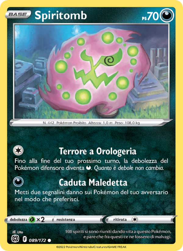 Spiritomb 089/216 — Astri Lucenti (Italian Pokémon TCG card)