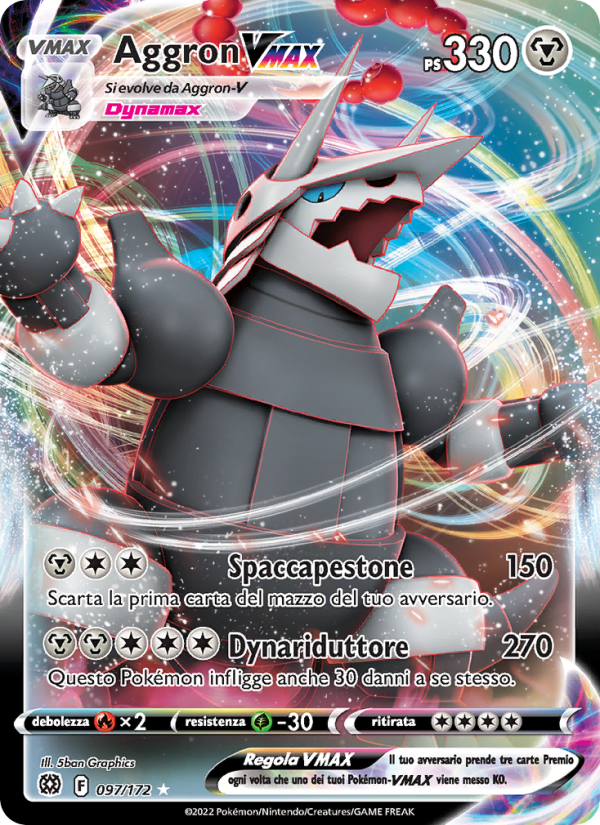 Aggron VMAX 097/216 — Astri Lucenti (Italian Pokémon TCG card)