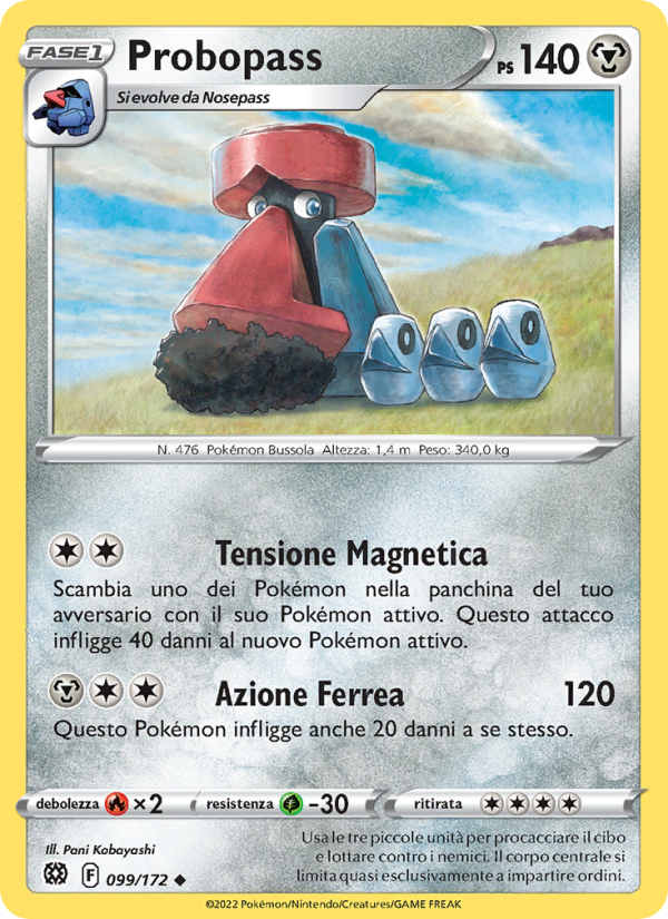 Probopass 099/216 — Astri Lucenti (Italian Pokémon TCG card)