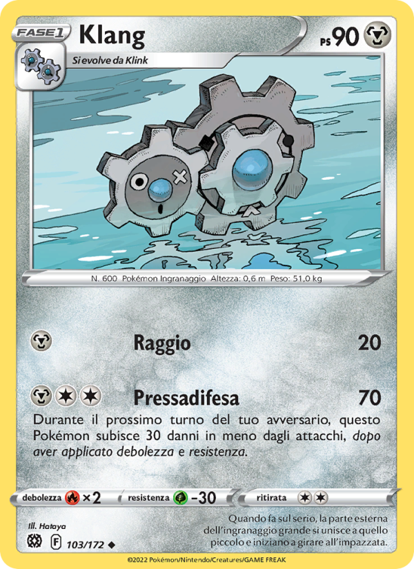 Klang 103/216 — Astri Lucenti (Italian Pokémon TCG card)