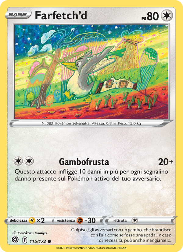 Farfetch'd 115/216 — Astri Lucenti (Italian Pokémon TCG card)