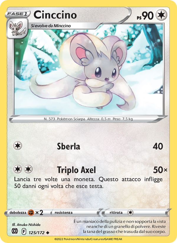 Cinccino 125/216 — Astri Lucenti (Italian Pokémon TCG card)