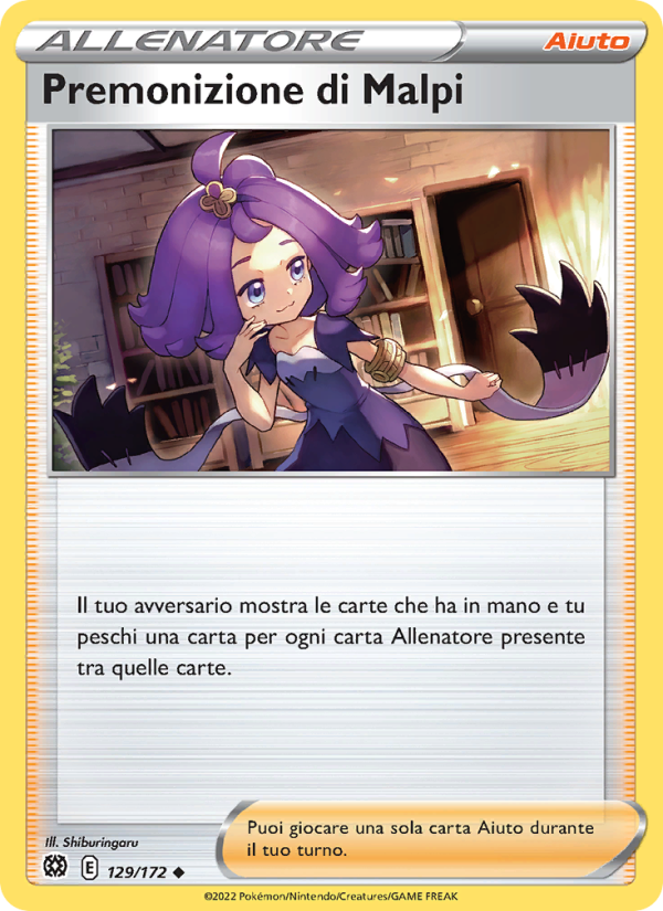 Premonizione di Malpi 129/216 — Astri Lucenti (Italian Pokémon TCG card)