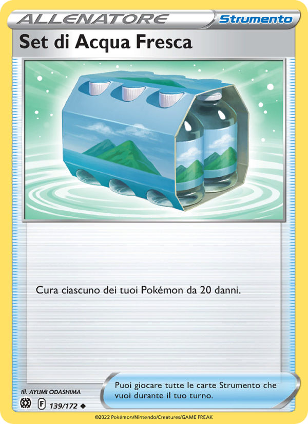 Set di Acqua Fresca 139/216 — Astri Lucenti (Italian Pokémon TCG card)
