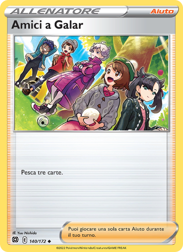 Amici a Galar 140/216 — Astri Lucenti (Italian Pokémon TCG card)