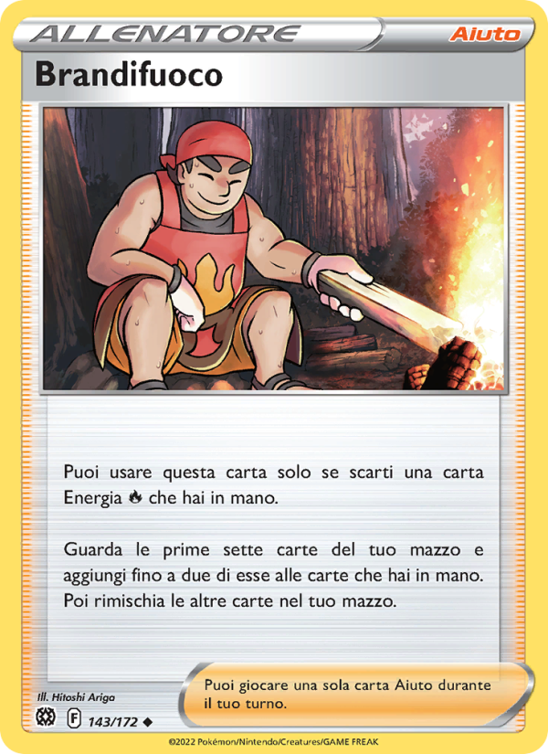 Brandifuoco 143/216 — Astri Lucenti (Italian Pokémon TCG card)