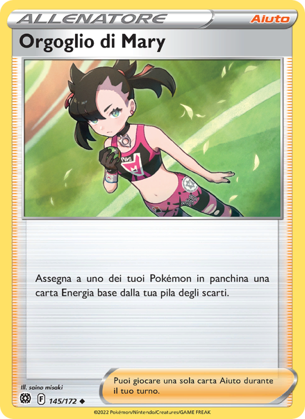 Orgoglio di Mary 145/216 — Astri Lucenti (Italian Pokémon TCG card)