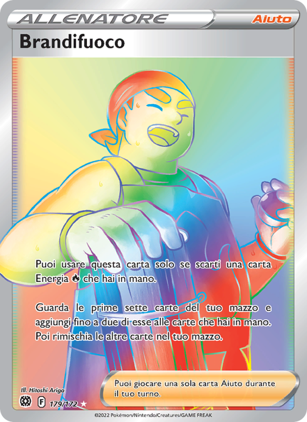 Brandifuoco 179/216 — Astri Lucenti (Italian Pokémon TCG card)