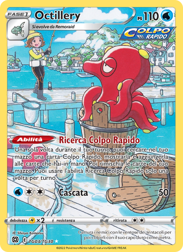 Octillery TG03 — Astri Lucenti (Italian Pokémon TCG card)