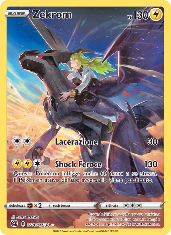 Zekrom TG05 — Astri Lucenti (Italian Pokémon TCG card)