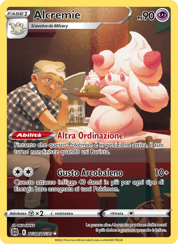 Alcremie TG08 — Astri Lucenti (Italian Pokémon TCG card)