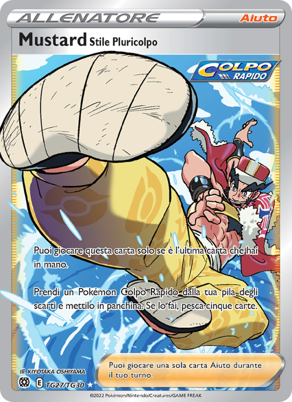 Mustard Stile Pluricolpo TG27 — Astri Lucenti (Italian Pokémon TCG card)