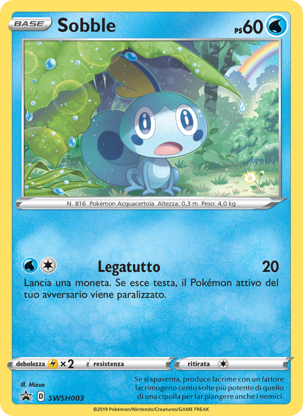 Sobble SWSH003 — SPSC Promo (Italian Pokémon TCG card)