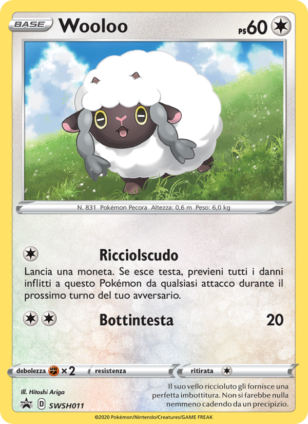 Wooloo SWSH011 — SPSC Promo (Italian Pokémon TCG card)