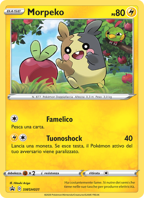 Morpeko SWSH031 — Sword & Shield Promos (Italian Pokémon TCG card)