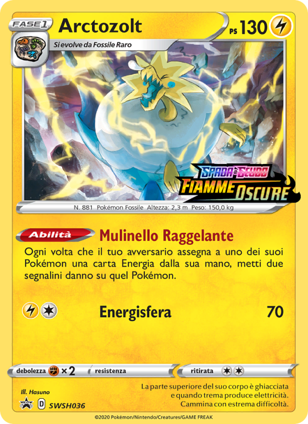 Arctozolt SWSH036 — SPSC Promo (Italian Pokémon TCG card)