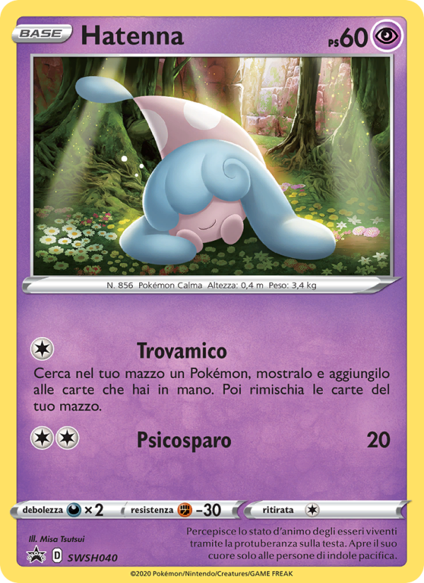 Hatenna SWSH040 — SPSC Promo (Italian Pokémon TCG card)