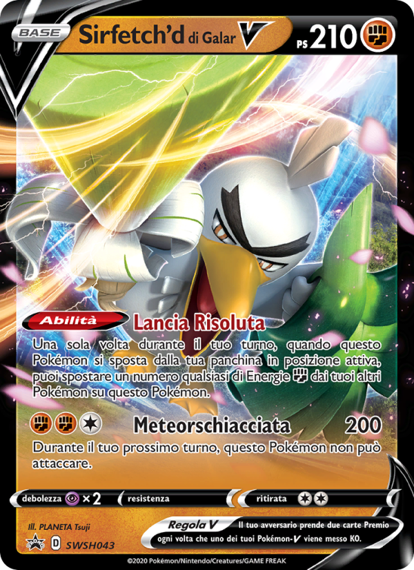 Sirfetch'd di Galar V SWSH043 — SPSC Promo (Italian Pokémon TCG card)