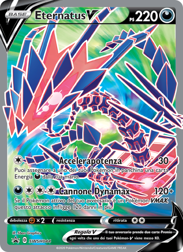Eternatus V SWSH044 — SPSC Promo (Italian Pokémon TCG card)
