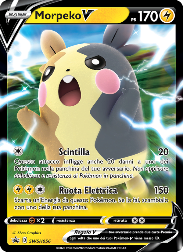 Morpeko V SWSH056 — SPSC Promo (Italian Pokémon TCG card)