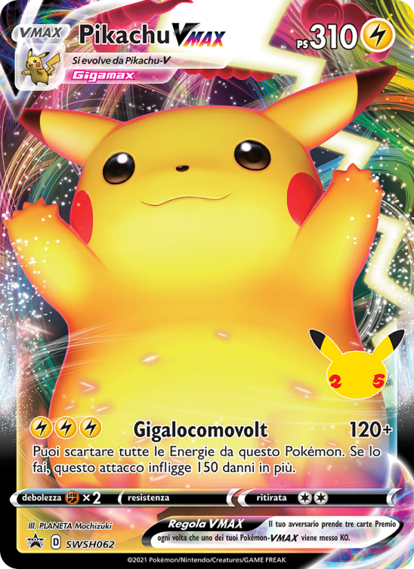 Pikachu VMAX SWSH062 — Sword & Shield Promos (Italian Pokémon TCG card)