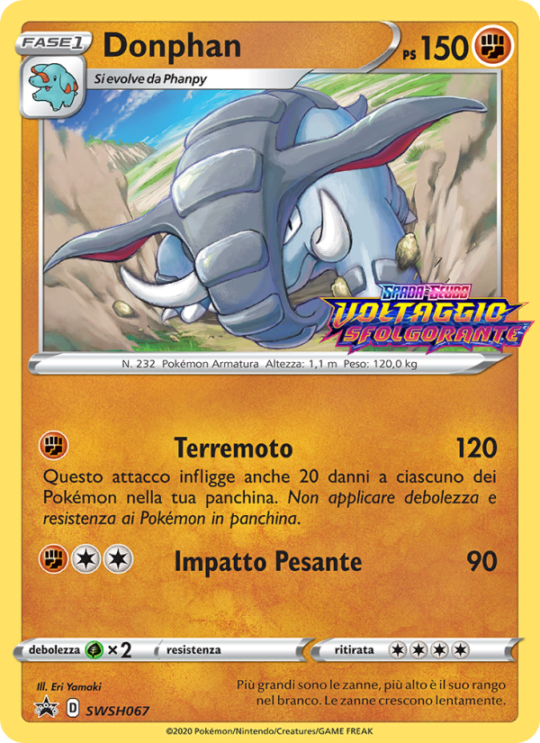 Donphan SWSH067 — Sword & Shield Promos (Italian Pokémon TCG card)