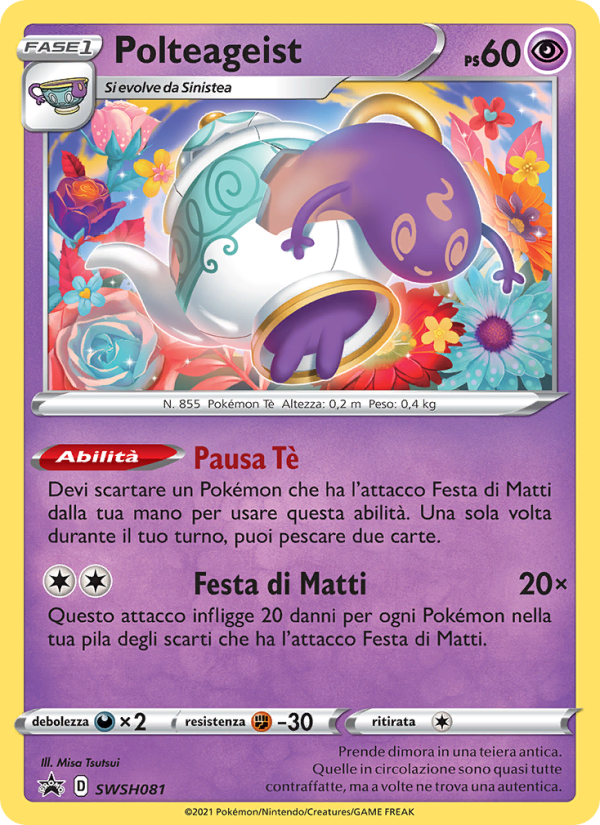 Polteageist SWSH081 — SPSC Promo (Italian Pokémon TCG card)