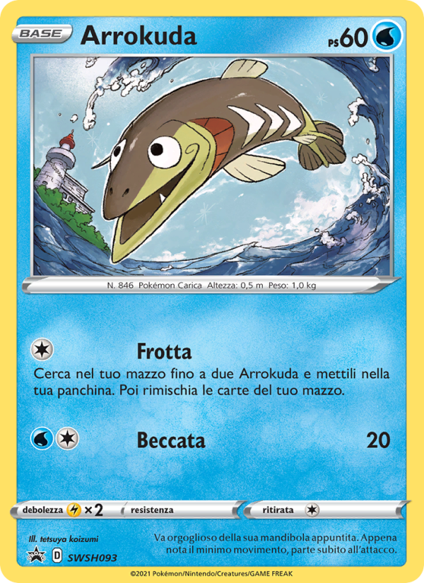 Arrokuda SWSH093 — SPSC Promo (Italian Pokémon TCG card)