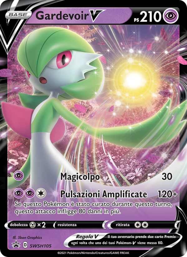 Gardevoir V SWSH105 — SPSC Promo (Italian Pokémon TCG card)