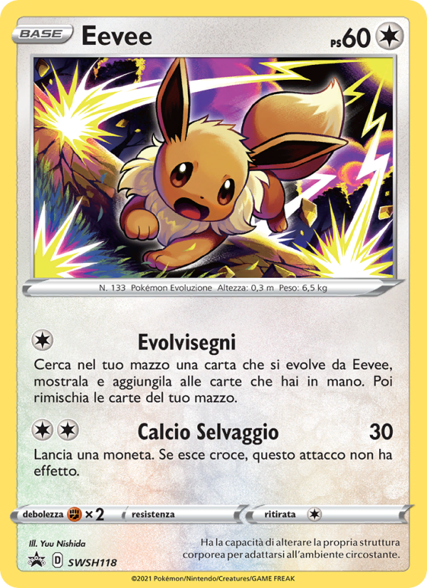 Eevee SWSH118 — SPSC Promo (Italian Pokémon TCG card)