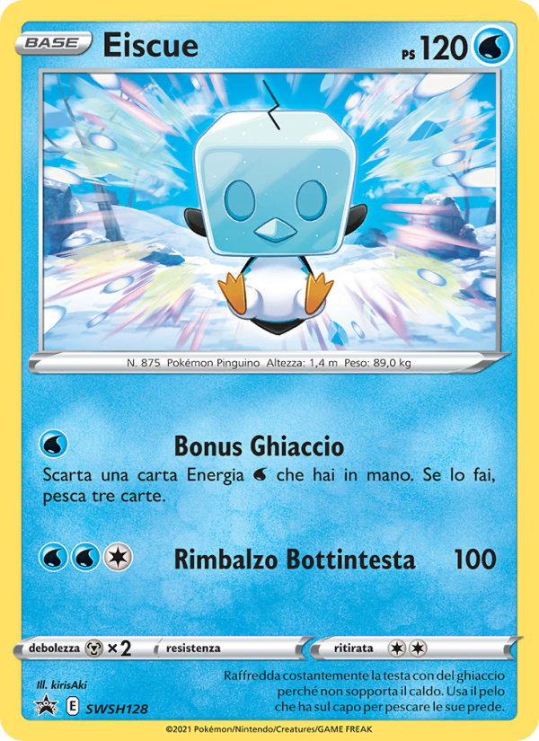 Eiscue SWSH128 — SPSC Promo (Italian Pokémon TCG card)