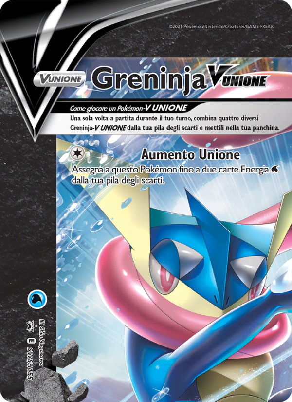 Greninja V UNIONE SWSH155 — SPSC Promo (Italian Pokémon TCG card)