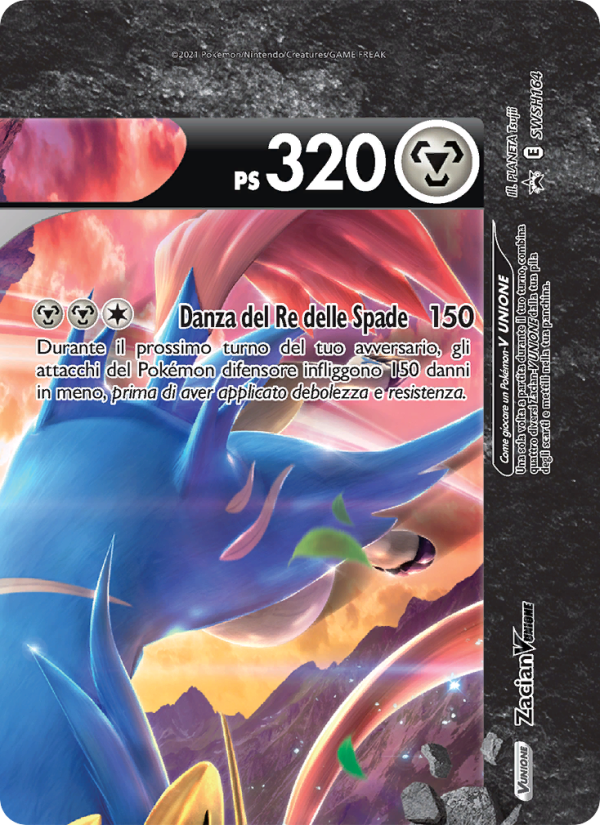 Zacian V UNIONE SWSH164 — SPSC Promo (Italian Pokémon TCG card)