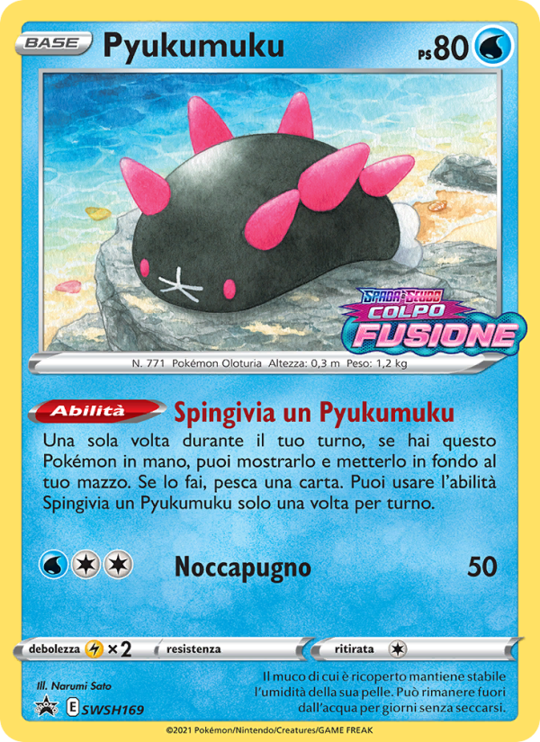 Pyukumuku SWSH169 — SPSC Promo (Italian Pokémon TCG card)