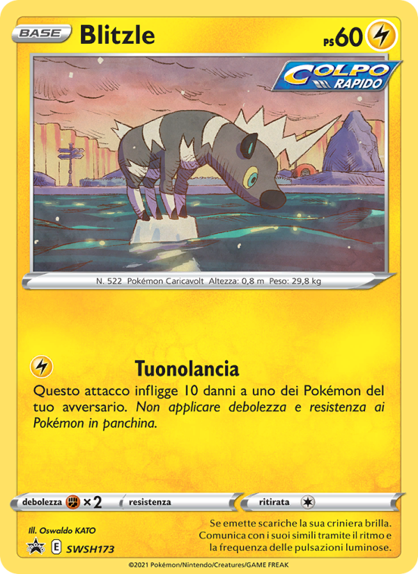 Blitzle SWSH173 — SPSC Promo (Italian Pokémon TCG card)