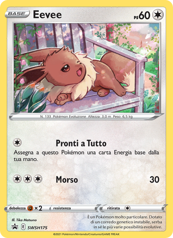 Eevee SWSH175 — SPSC Promo (Italian Pokémon TCG card)