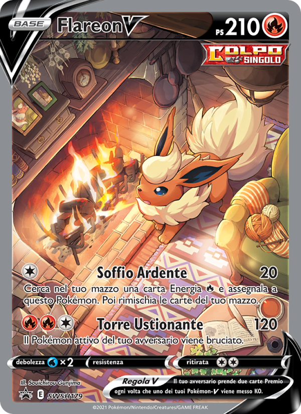 Flareon V SWSH179 — SPSC Promo (Italian Pokémon TCG card)