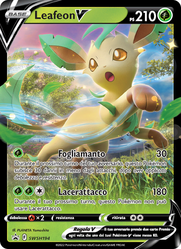 Leafeon V SWSH194 — SPSC Promo (Italian Pokémon TCG card)