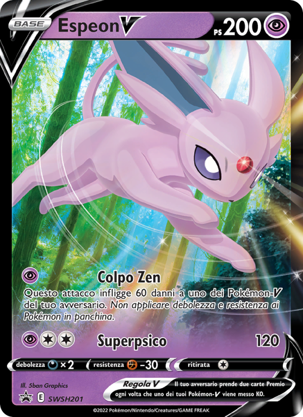 Espeon V SWSH201 — Sword & Shield Promos (Italian Pokémon TCG card)